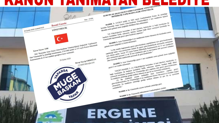 KANUN TANIMAYAN BELEDİYE
